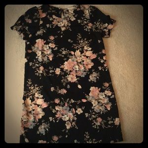 Black and Floral Dress